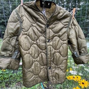 liner jacket, olive surplus